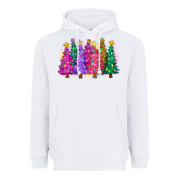 White christmas trees and lights Heavyweight Hoodie - Zillion Design Studio