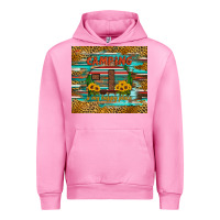 Fuchsia Pink camping is my happy place Urban Hoodie - Artiststas