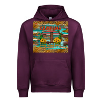 Mauve Wine camping is my happy place Urban Hoodie - Artiststas