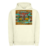 Pigment Pistachio camping is my happy place Urban Hoodie - Artiststas