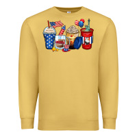 Antique Gold 4th of july coffee cups Premium Sweatshirt - Zillion Design Studio