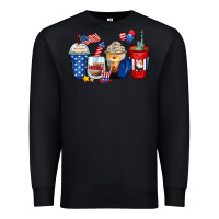 Black 4th of july coffee cups Premium Sweatshirt - Zillion Design Studio