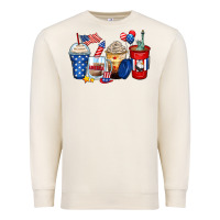 Sandshell 4th of july coffee cups Premium Sweatshirt - Zillion Design Studio