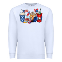 White 4th of july coffee cups Premium Sweatshirt - Zillion Design Studio