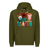 Army Green 'tis the season baseball game Premium Hoodie - Jasminsmagicworld