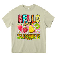 Mossy Hello Sweet Summer Time Heavy Core Tee - CowhideDigitalArt