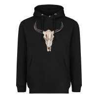 Western Bull Skull Tbw Heavyweight Hoodie | Teevron