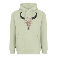 Matcha western bull skull tbw Heavyweight Hoodie - texasbilliewilder