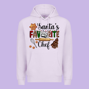 Santa's Favorite Chef Premium Hoodie Designed By Adodesignshop