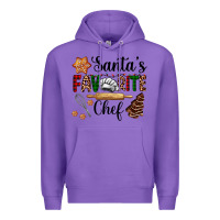 Purple santa's favorite chef Premium Hoodie - AdoDesignShop