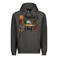 Charcoal Heather santa's favorite chef Premium Hoodie - AdoDesignShop