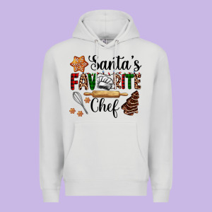 Santa's Favorite Chef Premium Hoodie Designed By Adodesignshop