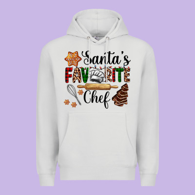 Santa's Favorite Chef Premium Hoodie Designed By Adodesignshop