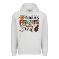 Dove Grey santa's favorite chef Premium Hoodie - AdoDesignShop