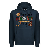 Navy santa's favorite chef Premium Hoodie - AdoDesignShop
