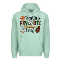 Seafoam santa's favorite chef Premium Hoodie - AdoDesignShop
