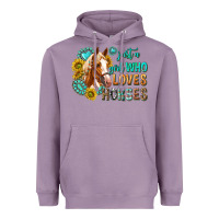 Lavender western just a girl who loves horses Heavyweight Hoodie - texasbilliewilder