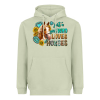 Matcha western just a girl who loves horses Heavyweight Hoodie - texasbilliewilder