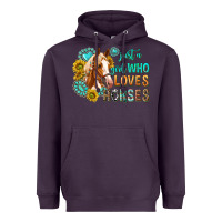 Plum western just a girl who loves horses Heavyweight Hoodie - texasbilliewilder