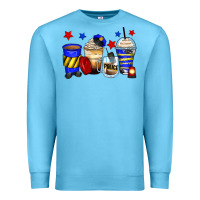 Ocean Blue police coffee cups Premium Sweatshirt - Zillion Design Studio