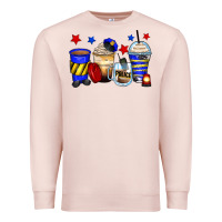 Pale Pink police coffee cups Premium Sweatshirt - Zillion Design Studio