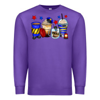 Purple police coffee cups Premium Sweatshirt - Zillion Design Studio
