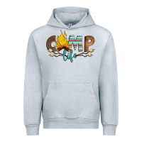 Heather Grey camp life Urban Hoodie - Artiststas