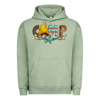 Pigment Oil Green camp life Urban Hoodie - Artiststas