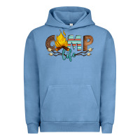 Pigment Pebble Blue camp life Urban Hoodie - Artiststas