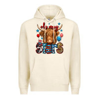 Tofu oh my stars 4th of july shaggy cow Premium Hoodie - Jasminsmagicworld