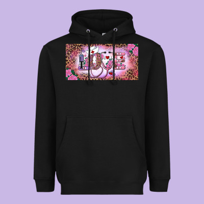 Heavyweight Hoodie Valentine's Day Nurse Love