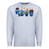 Heather Grey police coffee cups Premium Sweatshirt - texasbilliewilder