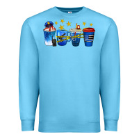 Ocean Blue police coffee cups Premium Sweatshirt - texasbilliewilder