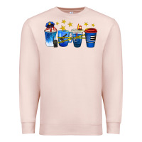Pale Pink police coffee cups Premium Sweatshirt - texasbilliewilder
