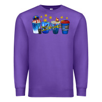 Purple police coffee cups Premium Sweatshirt - texasbilliewilder