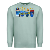 Seafoam police coffee cups Premium Sweatshirt - texasbilliewilder