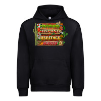 Black national hispanic heritage month with background Urban Hoodie - BundleAndBundleShop