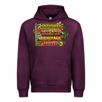 Mauve Wine national hispanic heritage month with background Urban Hoodie - BundleAndBundleShop