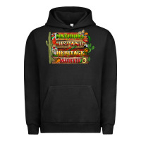 Pigment Black national hispanic heritage month with background Urban Hoodie - BundleAndBundleShop
