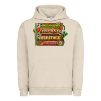 Pigment French Oak national hispanic heritage month with background Urban Hoodie - BundleAndBundleShop