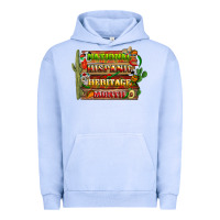 Pigment Grape Ice national hispanic heritage month with background Urban Hoodie - BundleAndBundleShop