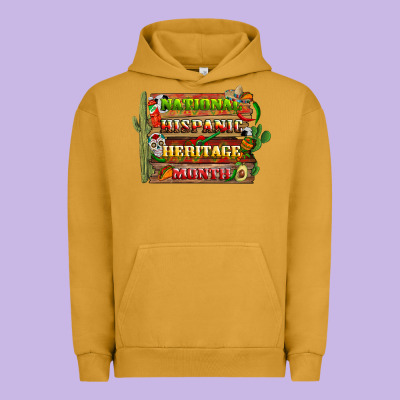 National Hispanic Heritage Month With Background Urban Hoodie Designed By Bundleandbundleshop