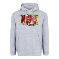 Heather Grey mama claus Heavyweight Hoodie - Zillion Design Studio