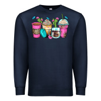 Navy mother's day coffee cups Premium Sweatshirt - Zillion Design Studio