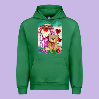 Candy Jar With Bear  Air Urban Hoodie Designed By Adodesignshop