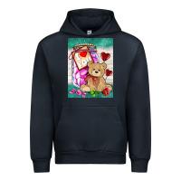 Navy candy jar with bear  air Urban Hoodie - AdoDesignShop