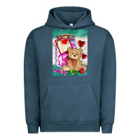 Pigment Midnight Navy candy jar with bear  air Urban Hoodie - AdoDesignShop