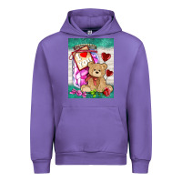 Tulip candy jar with bear  air Urban Hoodie - AdoDesignShop