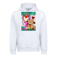 White candy jar with bear  air Urban Hoodie - AdoDesignShop