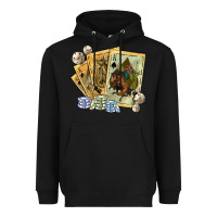 Black western rodeo playing cards tbw Heavyweight Hoodie - texasbilliewilder